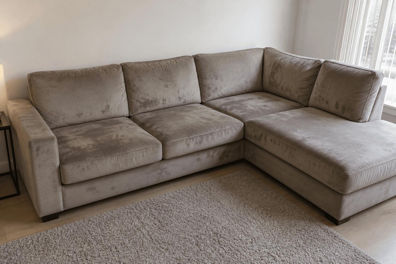 Velours bank schoonmaken