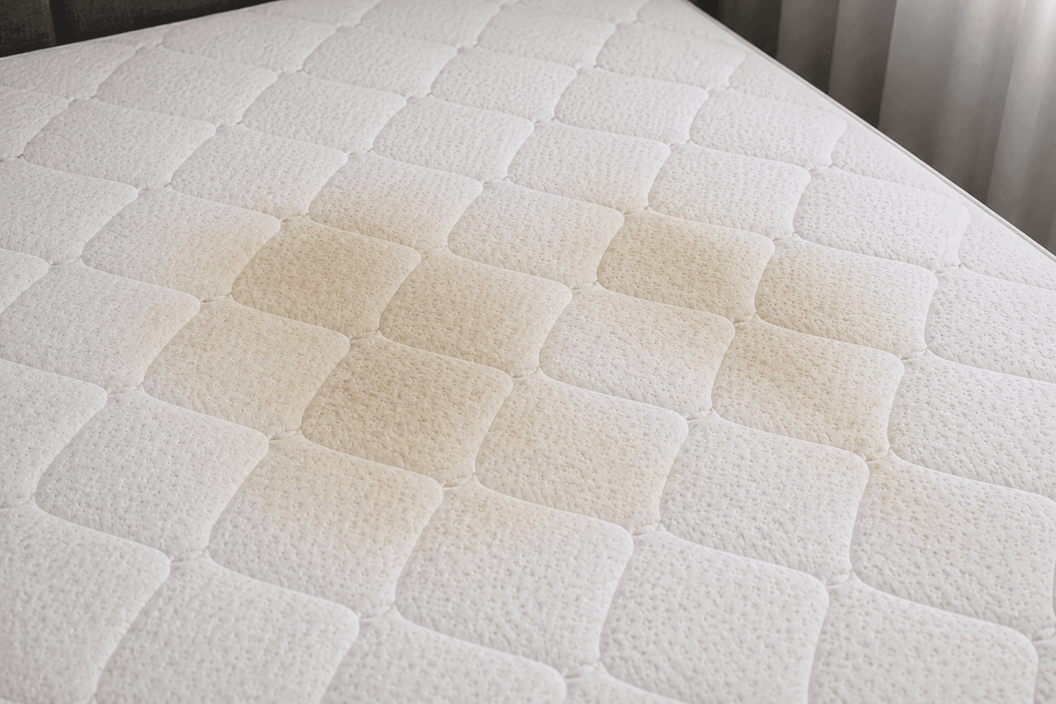 Zweetvlekken uit matras verwijderen
