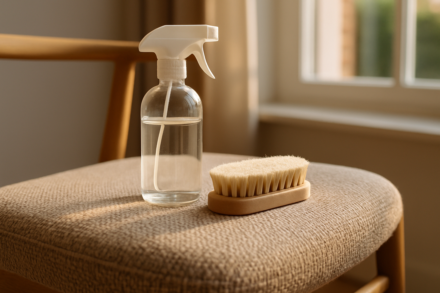 Stoffen stoel schoonmaken