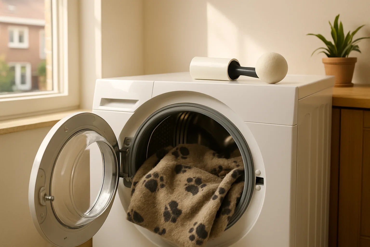 Dierenharen uit de wasmachine verwijderen