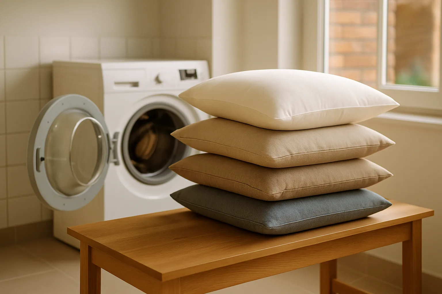 Kussens wassen