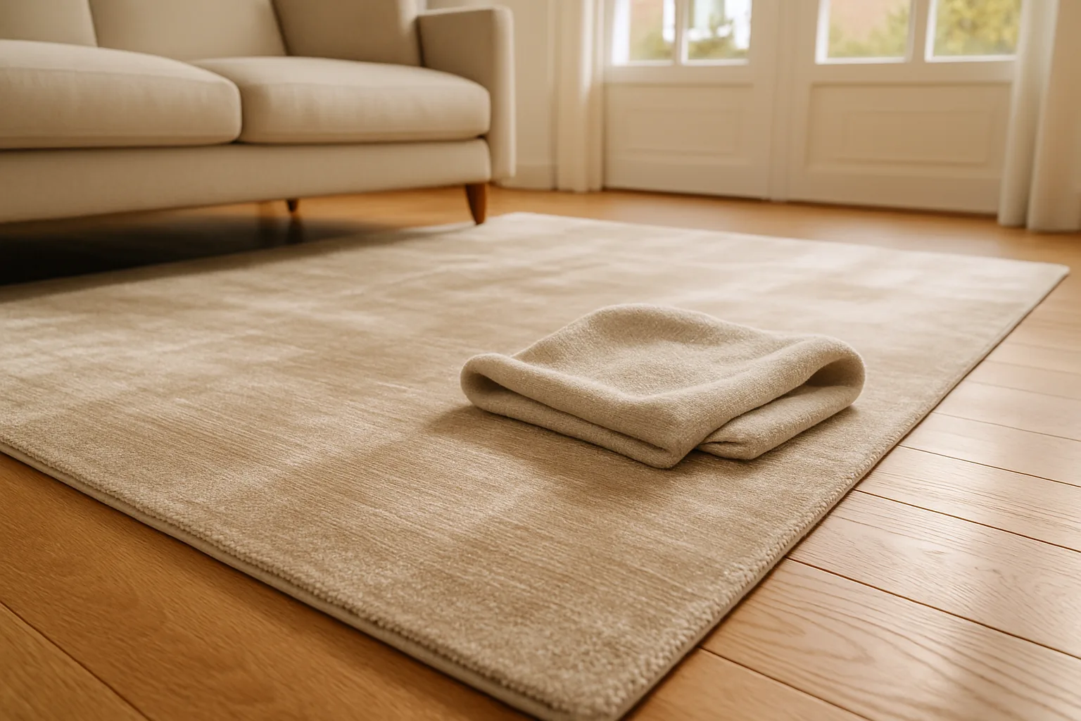 Viscose vloerkleed reinigen